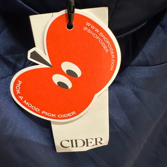 Cider Illusion Ruched Midnight Blue Asymmetrical Dress NWT Medium - Picture 8 of 13